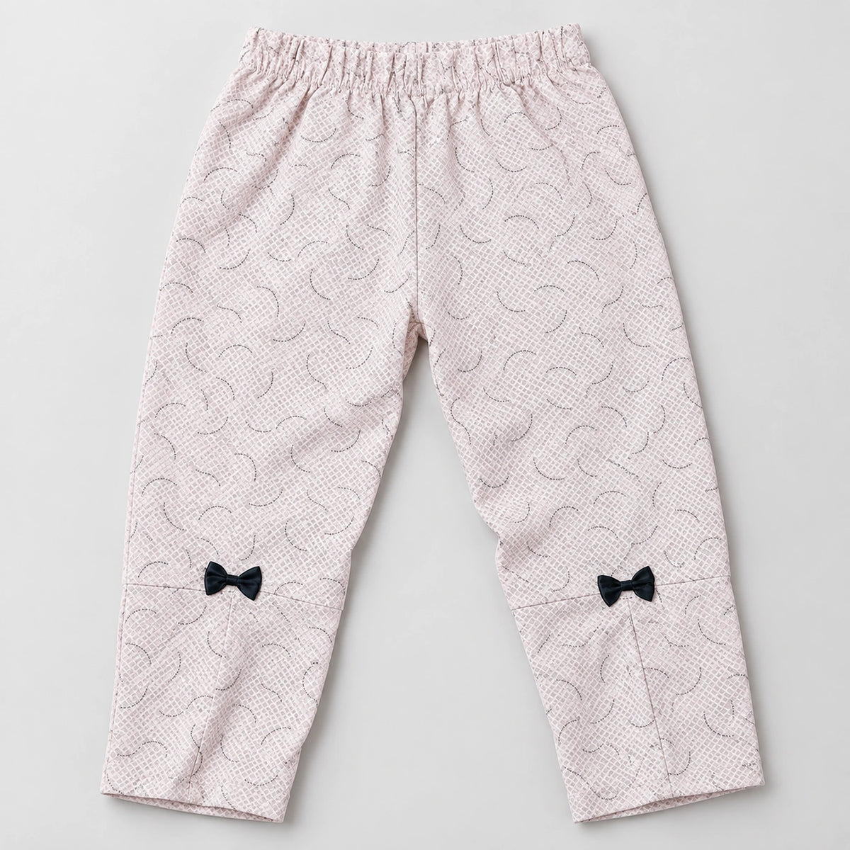 Girls’ Blush Pink Layered Top with Matching Trousers Set