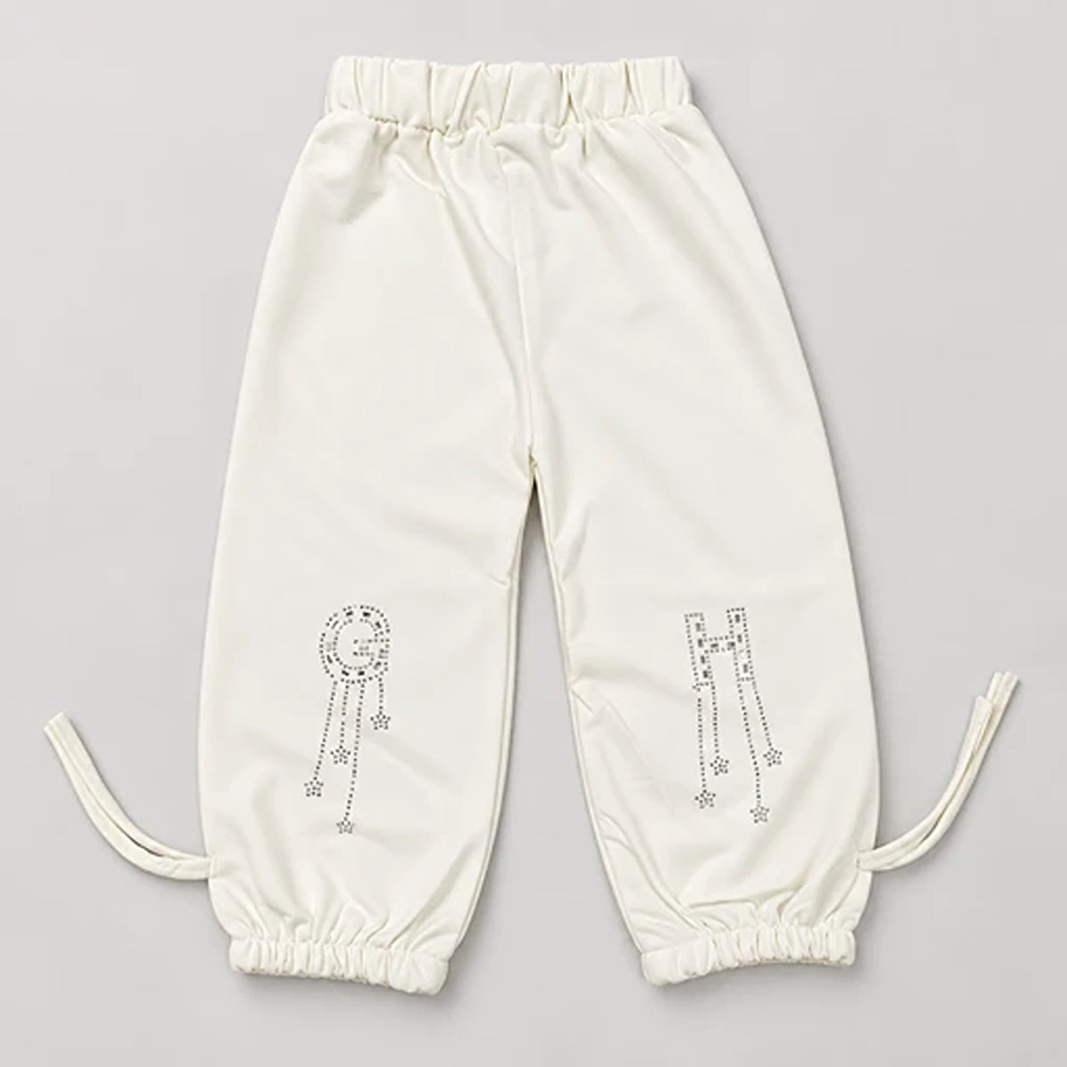 Girls’ White Vogue Sweatshirt & Jogger Set