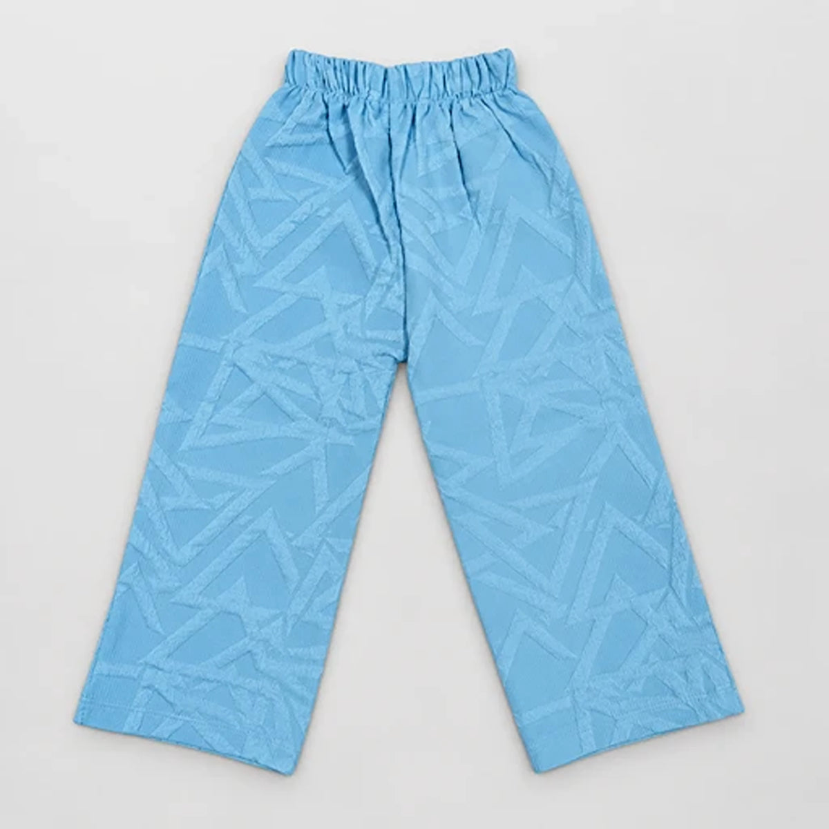 Girls’ Blue & Cream Layered Sweatshirt and Trouser Set