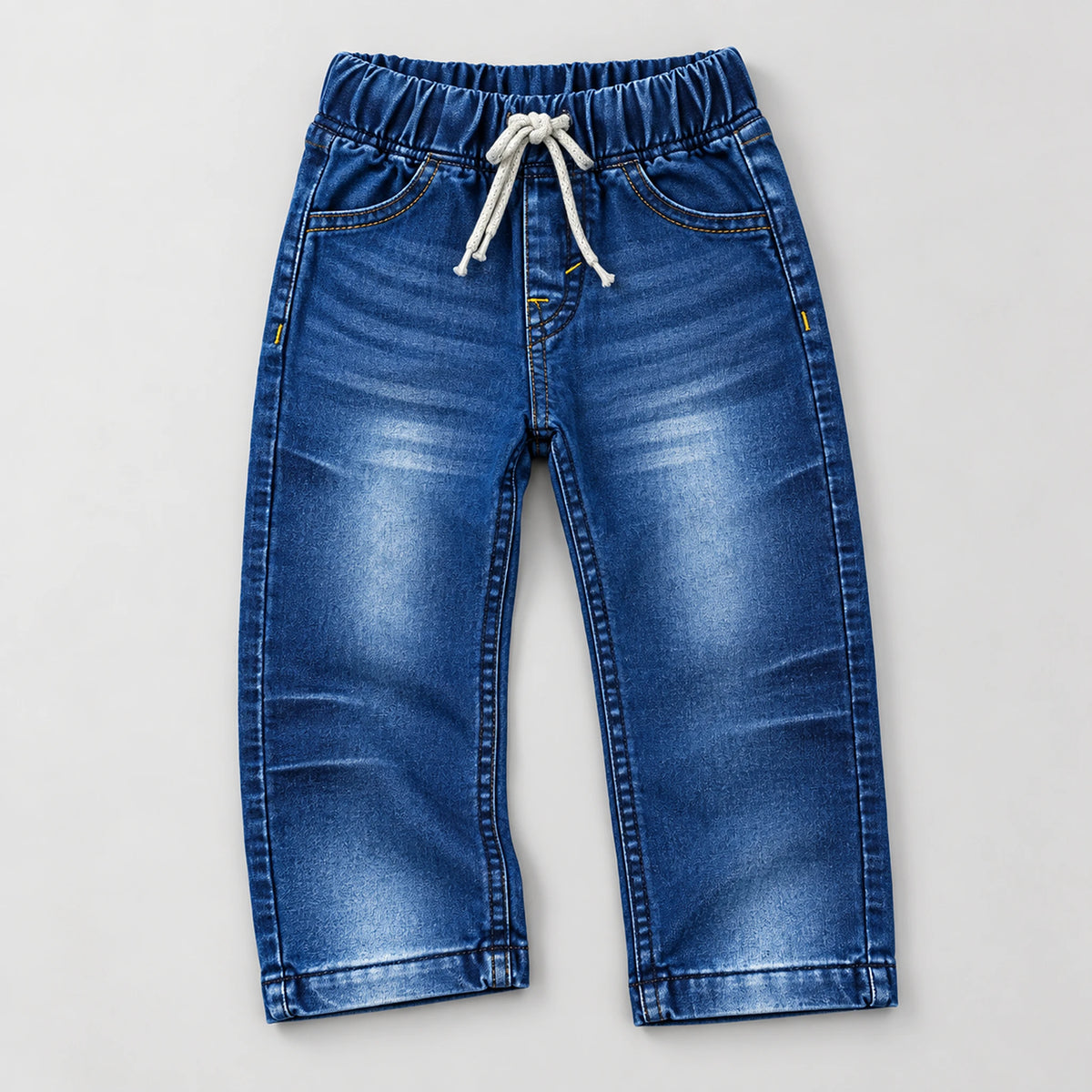 Boys’ Red “Move” Graphic Shirt with Blue Jeans Set