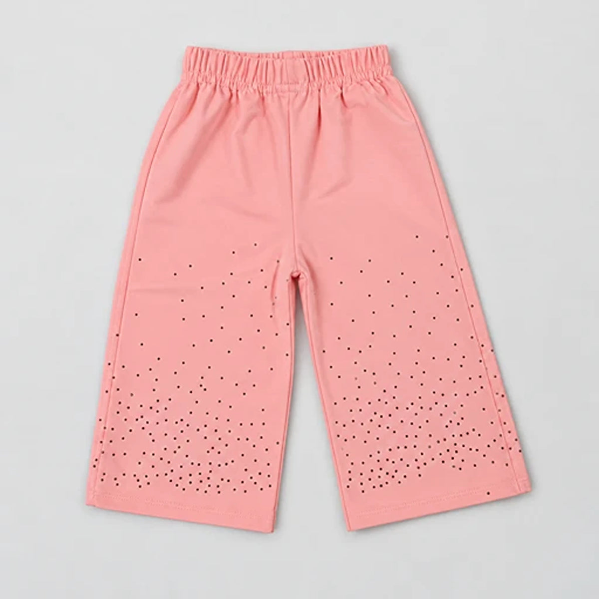 Girls’ Pink Marvelous Sweatshirt & Rhinestone Wide-Leg Trouser Set